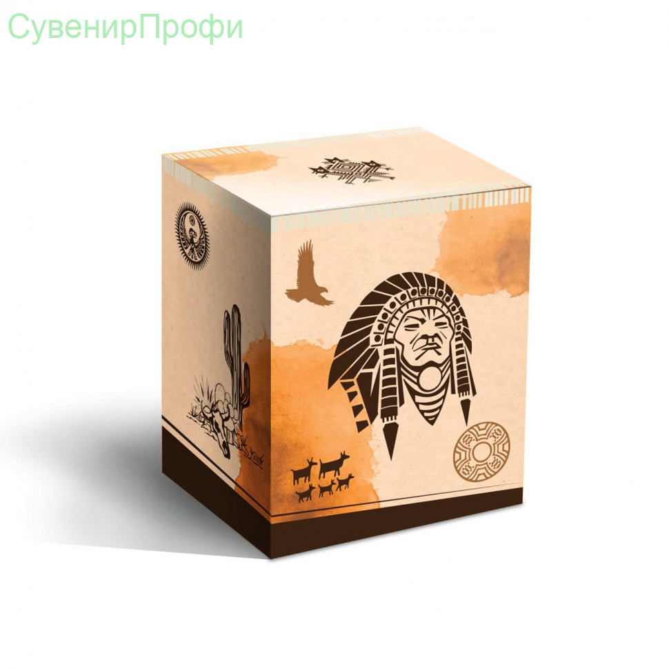 Коробка под кружку Индеец (500мл)