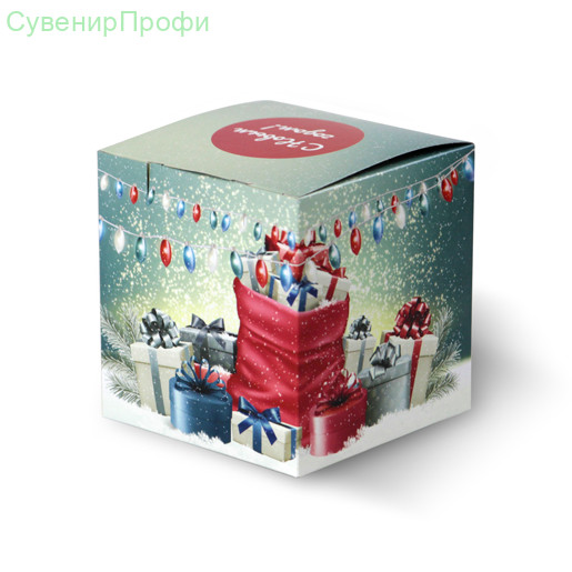 Коробка под кружку Новогодние подарки