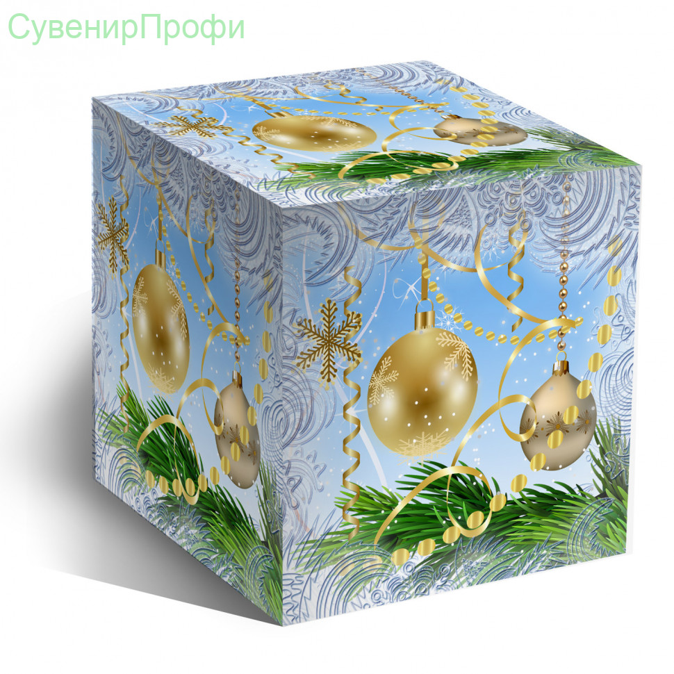 Коробка под кружку Новогодние шары