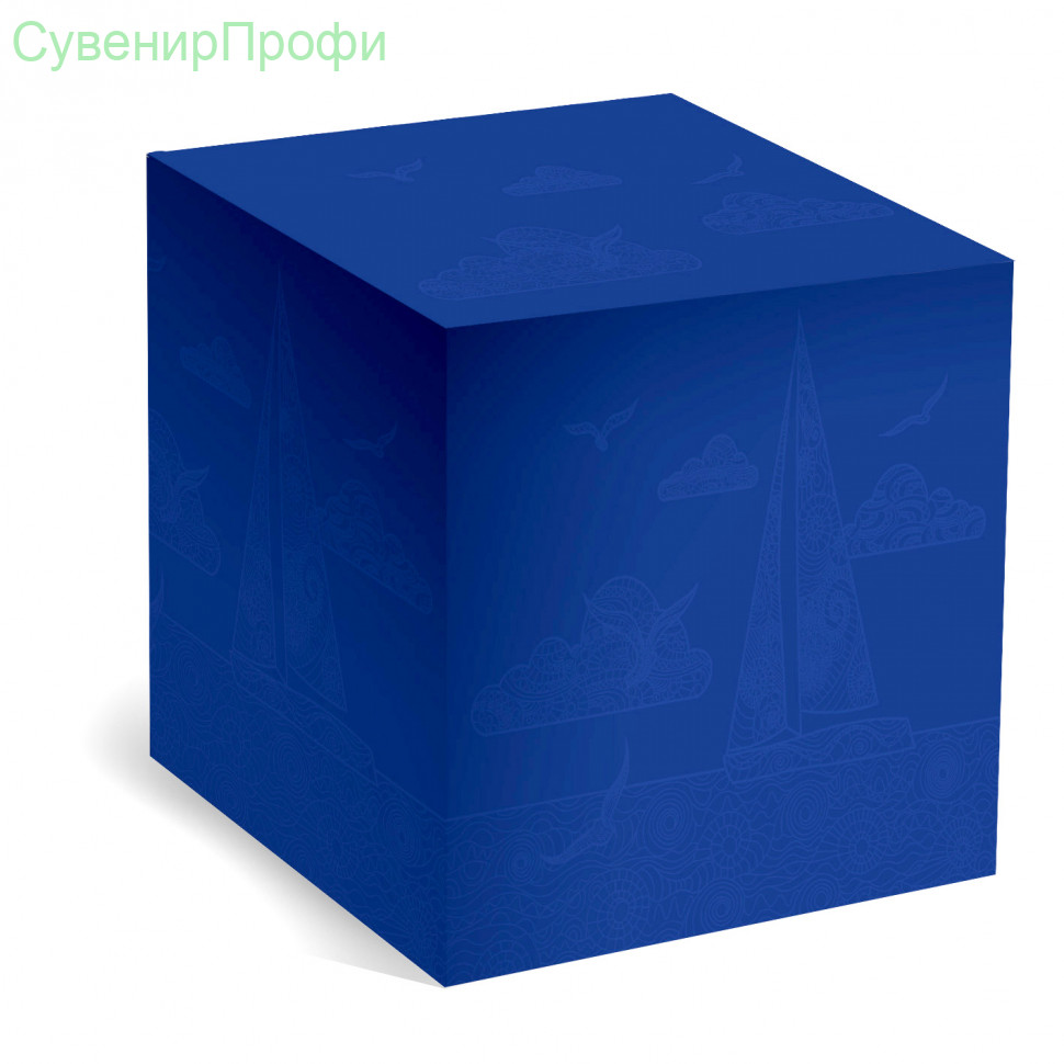 Коробка под кружку Синяя графика