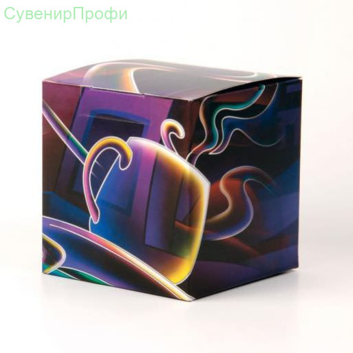 Коробка под кружку Фиолетовая