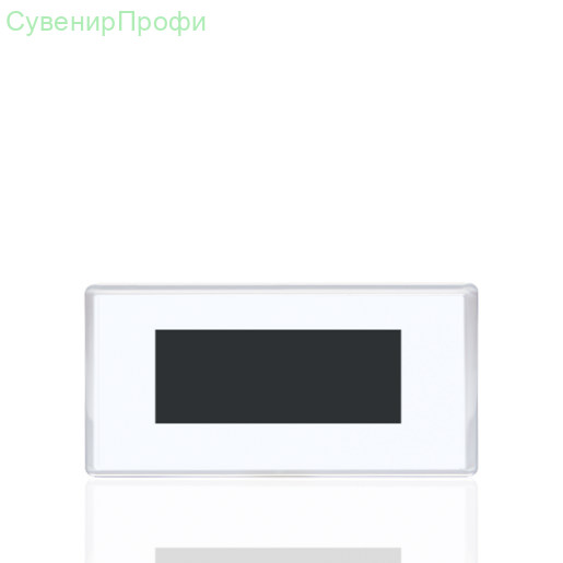 Магнит акрил прозрачный 133х60мм