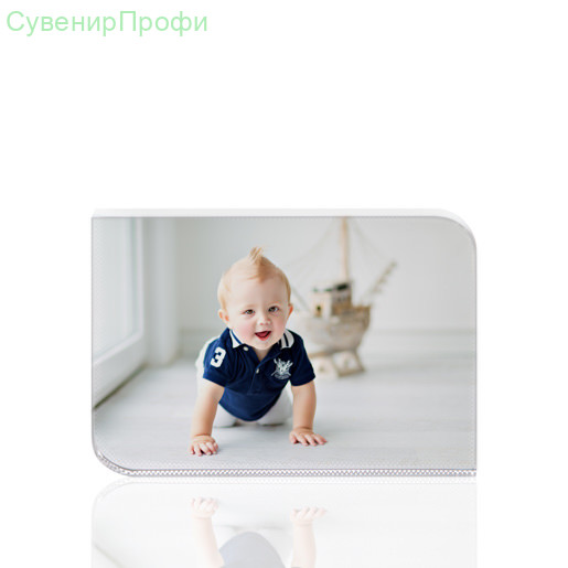 Кристалл прямоугольник с двумя закругленными краями 100х150х18мм